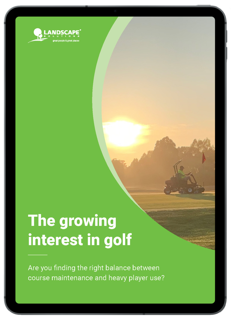 Ebook Cover Mock Up - The growing interest in golf