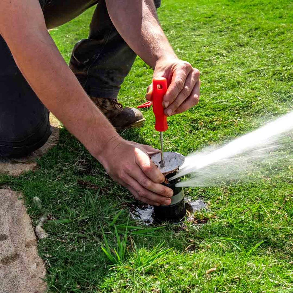 Irrigation on golf course