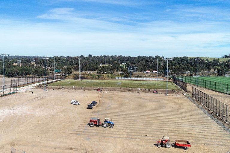 Drainage and turf laid at Wanderers Football Park