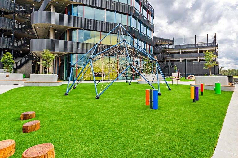 Santa Sophia Playground & Building View