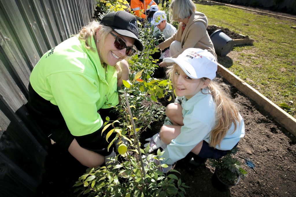 Planet Ark Tree Planting - Landscape Solutions Team Member & Student