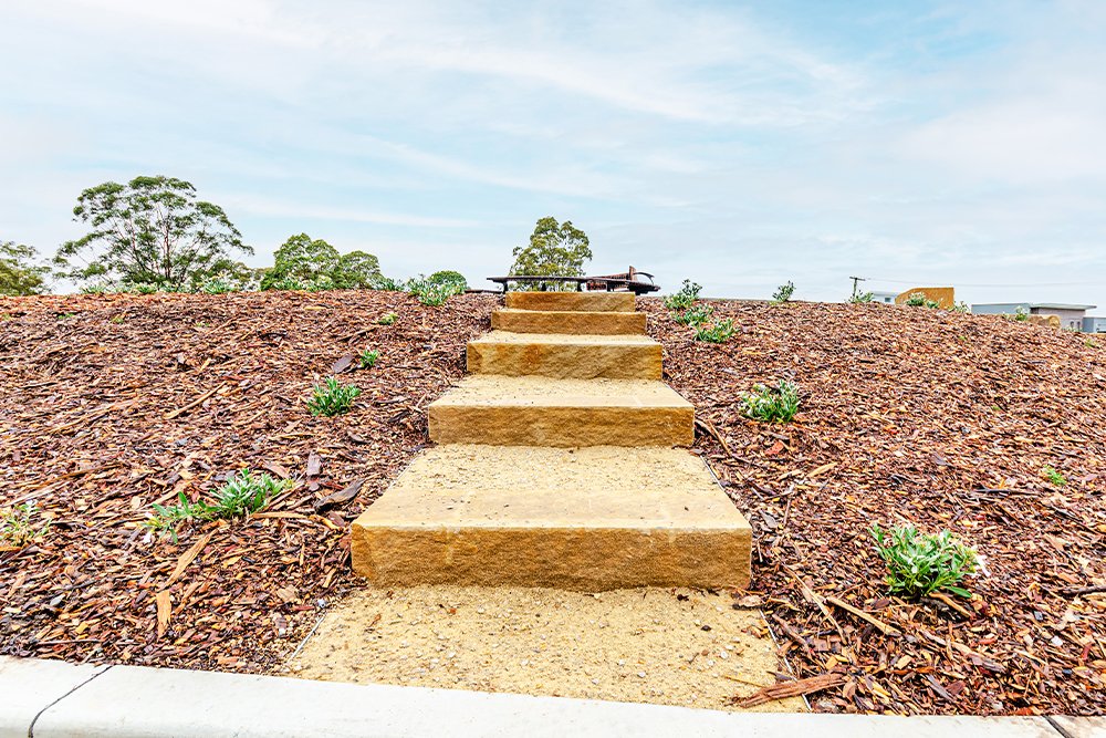 Acacia Park Decomposed Granite Stairs