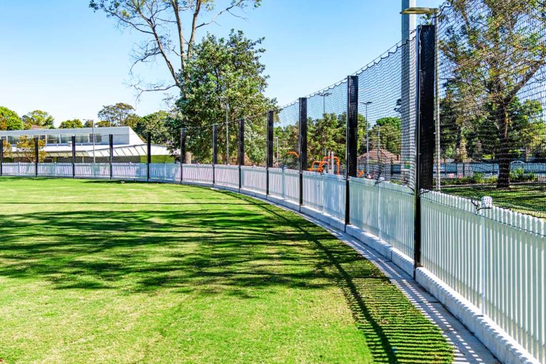 Mark Taylor Oval - Retaining Walls, Fence & Nets