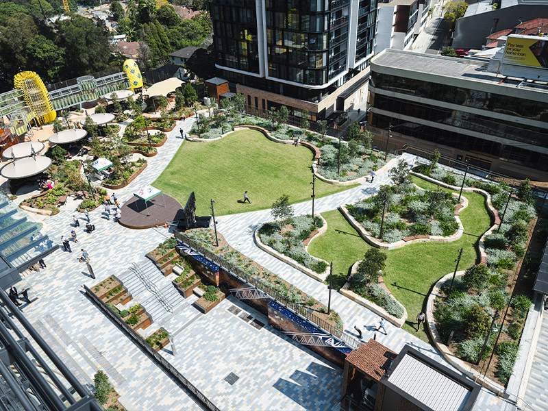 Parks & Leisure Australia 2024 National Conference - Wadanggari Park Aerial Image